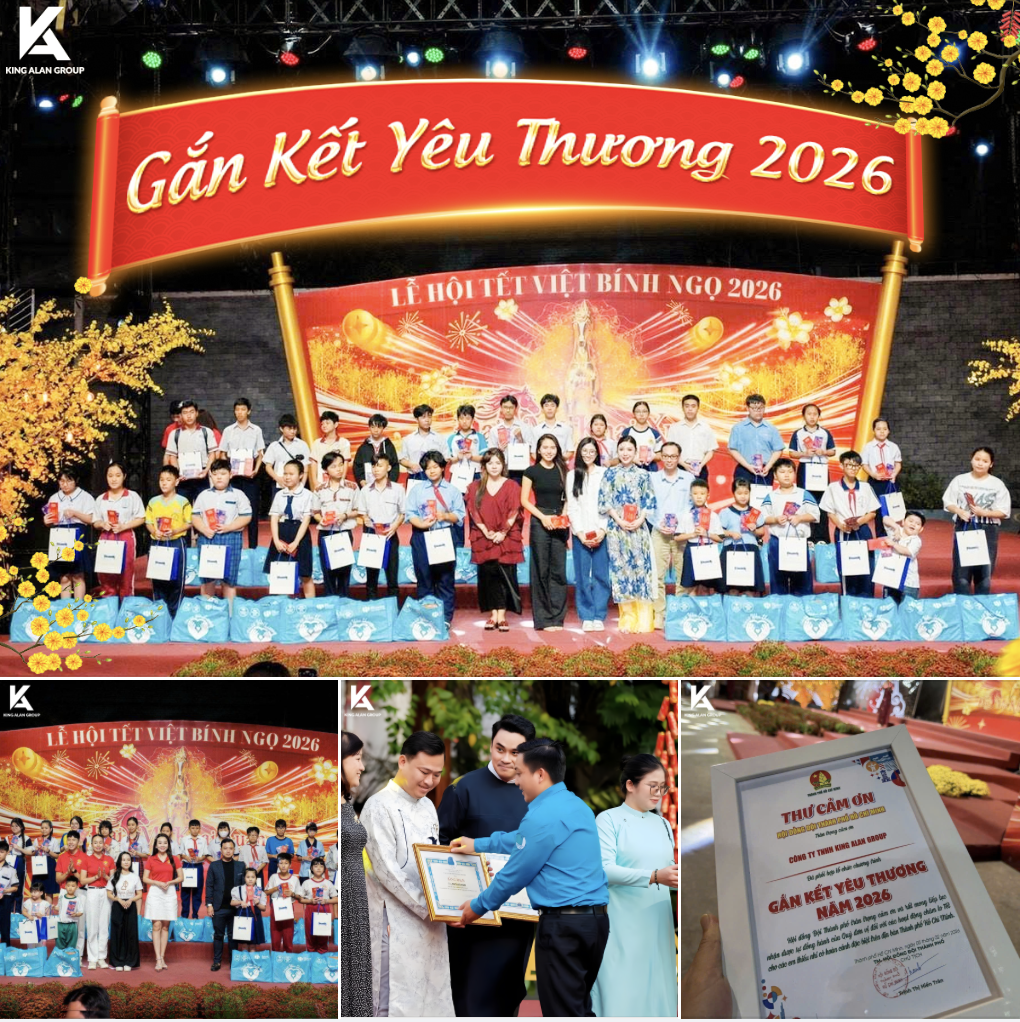 King Alan Group đồng hành chương trình “Gắn kết yêu thương 2026” chăm lo cộng đồng dịp Tết Bính Ngọ