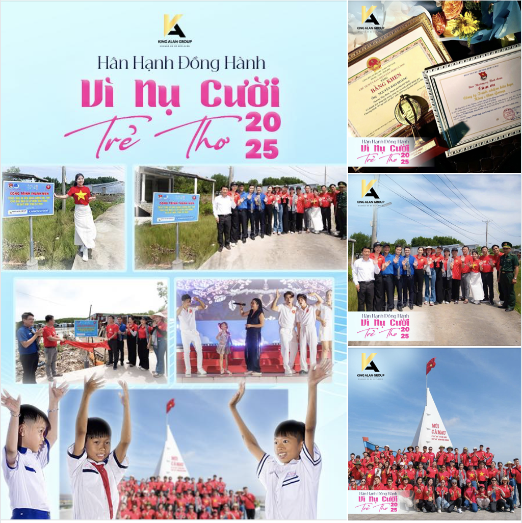 King Alan Group hân hành được đồng hành Nụ Cười Trẻ Thơ 2025