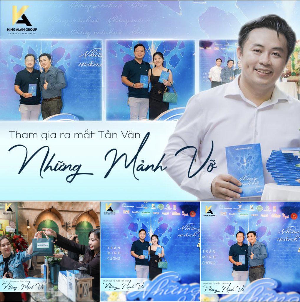 King Alan Group tham dự buổi ra mắt tập sách “Những Mảnh Vỡ” của tác giả Trần Minh Cường